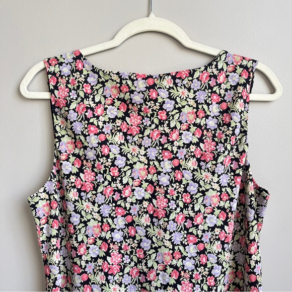 Vintage Babydoll Floral Dress Women's 14 90s Sweet Feminine‎ Country Western - Picture 7 of 12